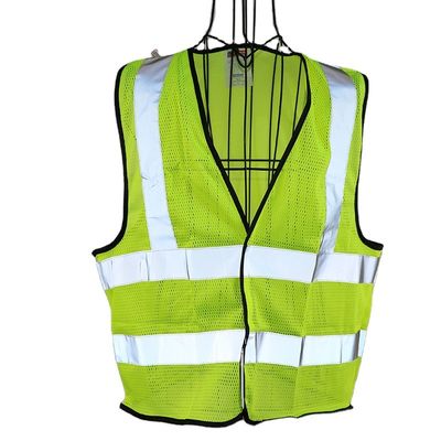 Bau-Warnweste der Klassen-1 der Klassen-2 mit Taschen handeln radfahren hallo Vis Vest Belt Gray Yellow