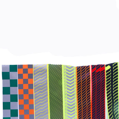 Kundenspezifischer Großhandelsbügel gewebten Materials Jacquardwebstuhl Debossed Logo Woven Polyester Nylon Reflective