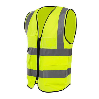 Hohe Vis Running Gilet Bibs Straps-Garten-Hochbau-reflektierende Weste für Männer