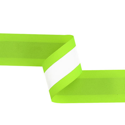 Reflektierendes Band-kundenspezifisches reflektierendes Glanzpunkt-Polyester-gewebtes Material für Kleidung