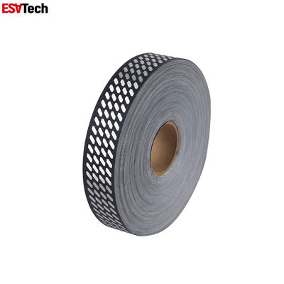 1 Polyester-gewebten Materials des 1/2 Zoll-100meter reflektierender bunter Regenbogen-Stuhl strickte