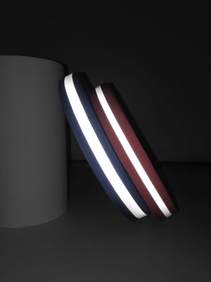Schuhe nähen auf Jacquardwebstuhl-Hitze-Transferdruck Logo Polyester Strip des reflektierenden gewebten Materials blauem