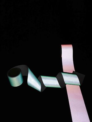 50mm 150mm 100mm färbten reflektierende Gewebe für Kleidungs-Polyester-reflektierendes Band für Kleider