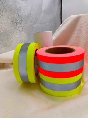 Nähen Sie auf Retro- reflektierendem Sicherheits-Band für Kleidung kleidet Baumwollem Aramid ENISO20471 ANSI 100% 107