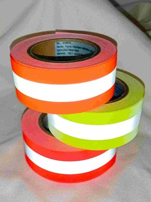 Scotchlite reflektierendes materielles flammhemmendes reflektierendes Band-Silber für Arbeitskleidung 2 Zoll