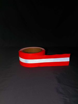 15mm 20mm 25mm des Breiten-reflektierenden gewebten Materials Nylonlänge des gewebe-Band-Streifen-100m