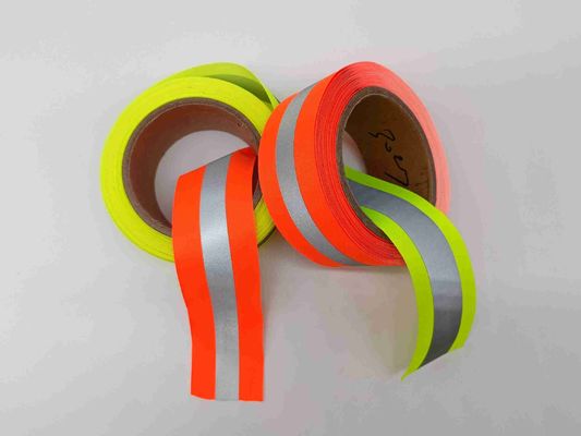 Orange reflektierender Gewebe-Band-Material-Polyurethan-Plastik streift TPU Nylonplastik beschichtet ab