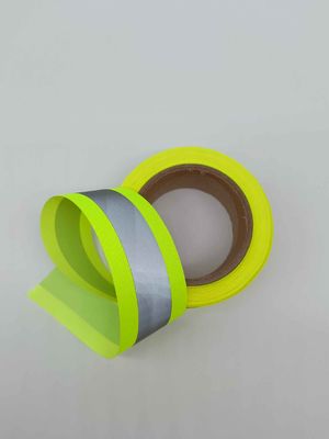 Kundenspezifisches reflektierendes Band-Eisen des gewebten Materials auf Reflektorstreifen für Kleidungs-Sicherheitsgurt-Tasche