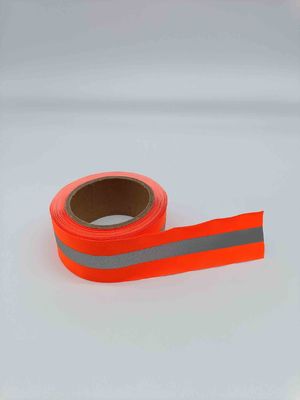 High Visibility Reflective Material Stoff Fluoreszenzstreifen für Bekleidung Taschen Hüte Haustierbekleidung