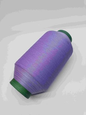 Kundenspezifischer Stickerei-heller reflektierender Faden-Strickgarn für T-Shirt Logo Clothing Purple