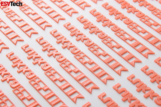 Eisen auf Silikon-Etikett für Kleidung Flaschen Beautiful Flex 3d Techno Puff PU Heat Press