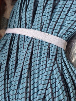 Reflexive Rohre mit Baumwollstreifen nähen Silber Schwarz Blau Farbe