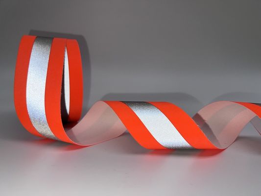Baumwoll-feuerfestes Reflektorband 7.5cm Breite Nähen auf Orange-Silver-Orange