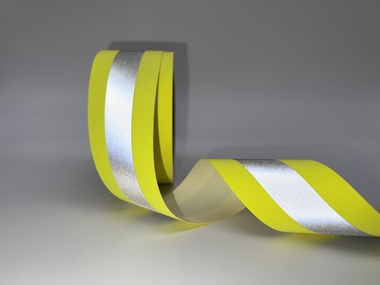 Gelb Silber Gelb feuerbeständig reflektierendes Stoffband auf Sicherheitsanzüge