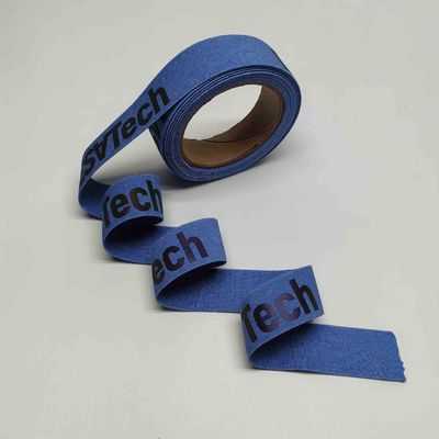 Elastische, reflektierende Webbing-Material Blaue Baumwollwand für Taschengurt recycelt