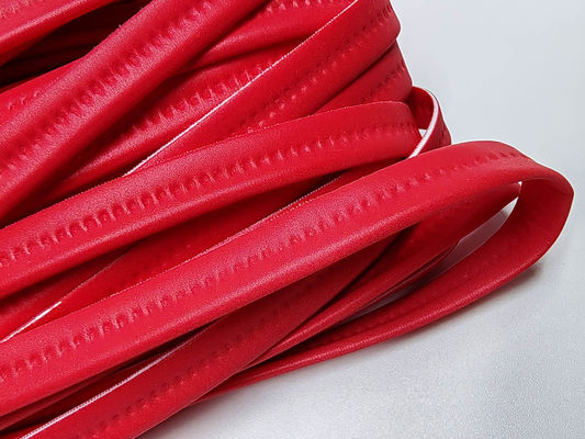 Rote elastische reflektierende Rohre Ultraschallwellenstreifen Bekleidung Zubehör