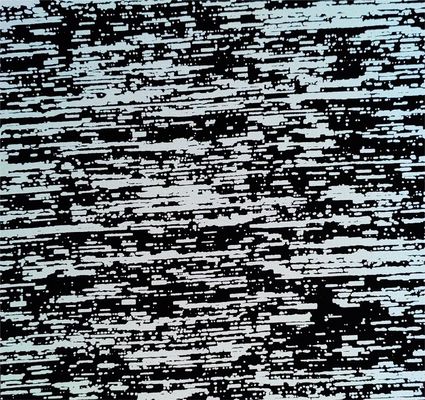 Brillendes Silber Imitation Bark 50D Mechanische Kugel Stoff (Schwarz)