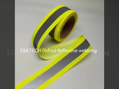 EN471 Wasserdichter Beleuchtungs-Reflex-Reißverschluss, reflektierender Nylon-Reißverschluss für Kleidung